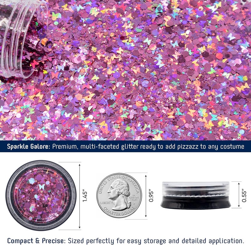 Funcredible Pink Light-Up Alien Antenna Headband with Glitter – Intergalactic Costume Headpiece – Space Costume Accessory for Cosplay, Festivals & Photo Shoots - Image 3